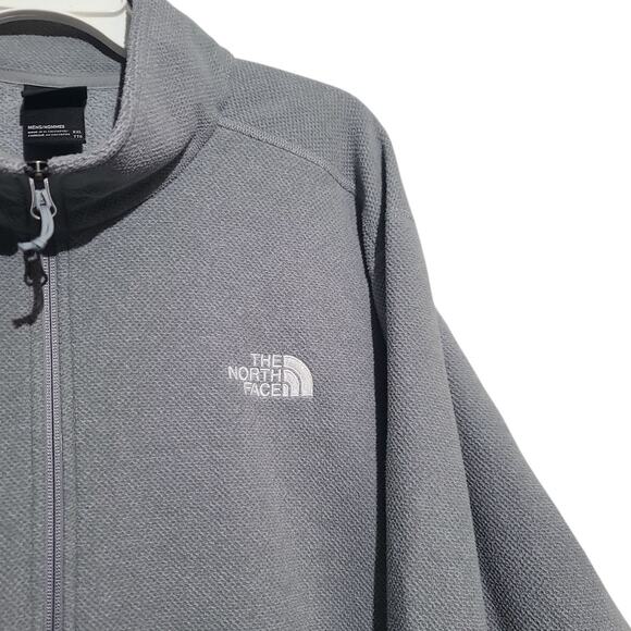 The North Face Textured Cap Rock Quarter Zip Light Gray Size XXL - Picture 3 of 6